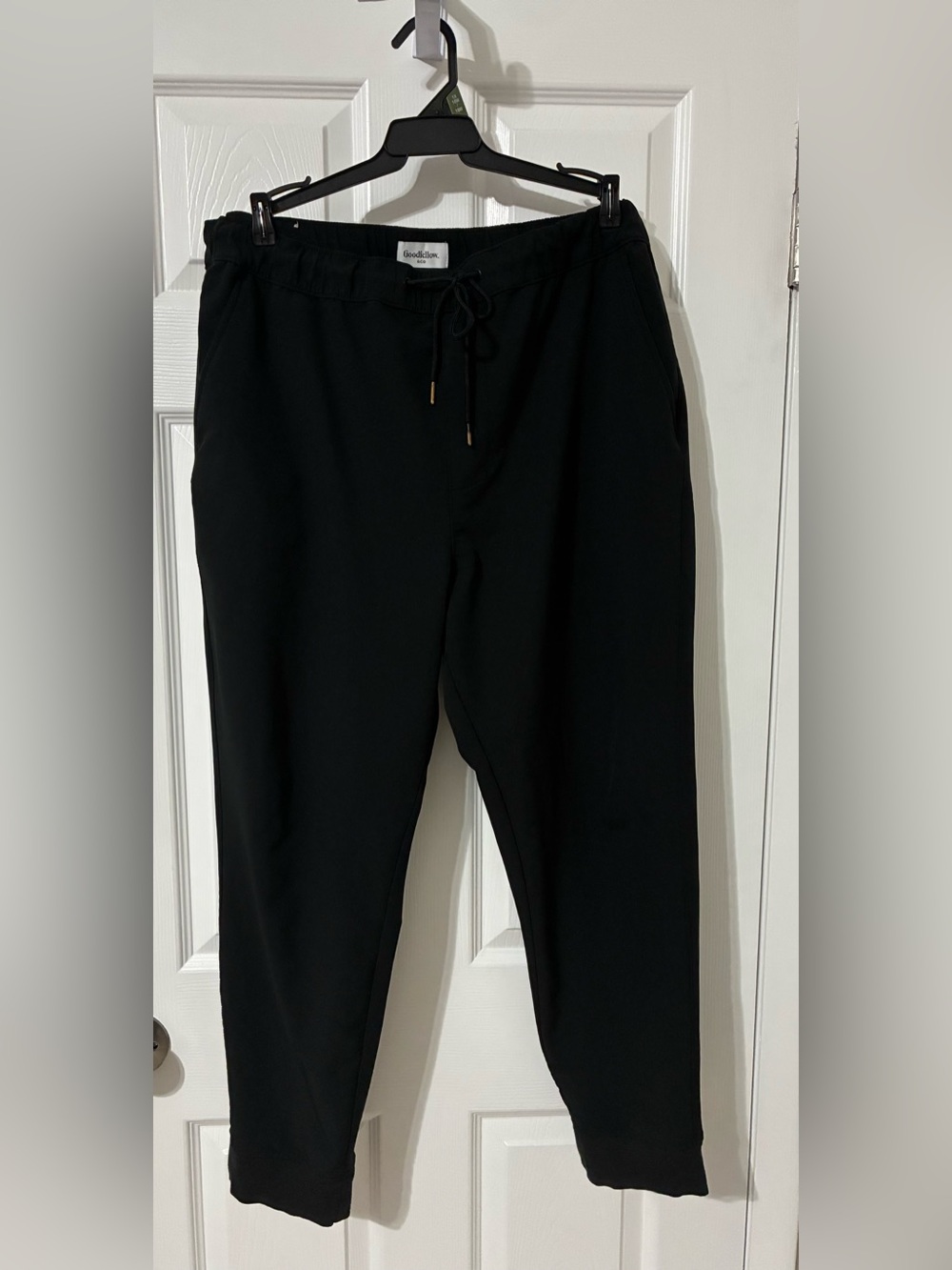 Goodfellow & Co Mens Tech Joggers Black Recycled Stretch Active Pants XL